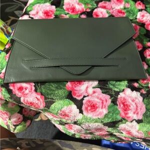 Alberta Dicanio Elegant Green Clutch Bag